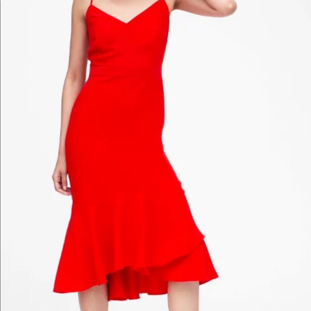 Banana Republic red dress